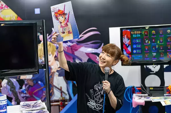 「『アイドル雀士スーチーパイ サターントリビュート』スーチーパイ役・かないみかさんと遊ぶミニゲーム体験会が大盛り上がり【TGS2022】」の画像