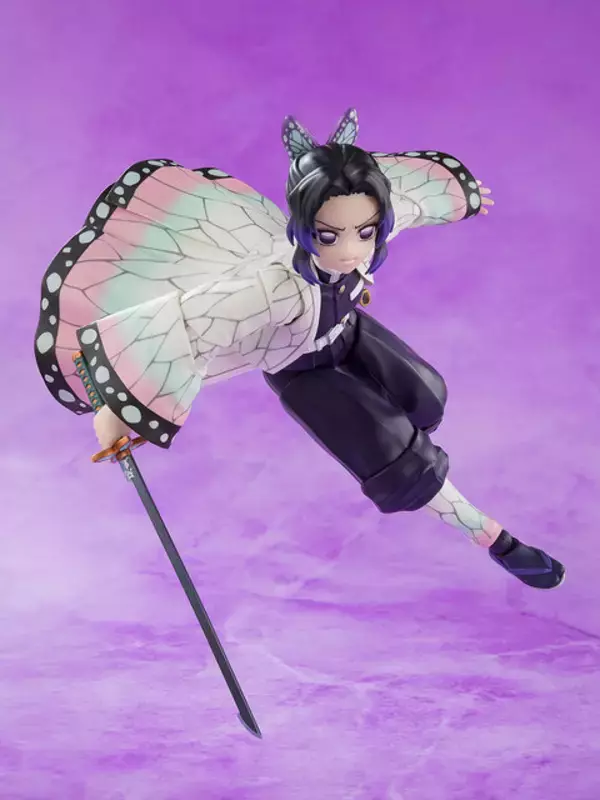 「「鬼滅の刃」より「胡蝶しのぶ」がアクションフィギュア化！羽織の模様・グラデーションなど美しさにこだわりつつ、広い可動域で戦闘シーンを再現可能」の画像