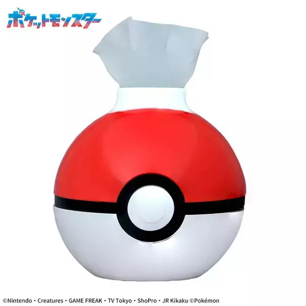 「モンスターボールが置物でもかわいいティッシュケースに！ 3月13日よりプライズ景品として展開」の画像