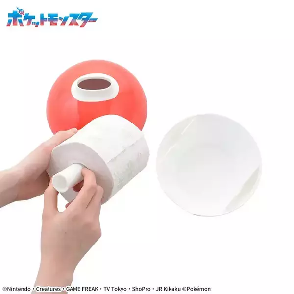 「モンスターボールが置物でもかわいいティッシュケースに！ 3月13日よりプライズ景品として展開」の画像