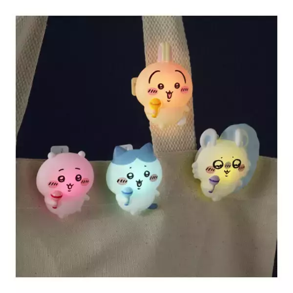 「7色に光る！「ちいかわ ライトクリップ」が、ガシャポン売り場にて1月第3週発売ークリップは360度回転で便利な仕様」の画像