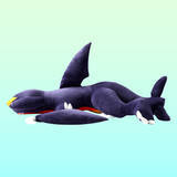 「『ポケモン』全長約1.6mの「大きなガブリアスクッション」登場！さめはだ…ならぬ“ふわはだ”があなたを癒す」の画像5