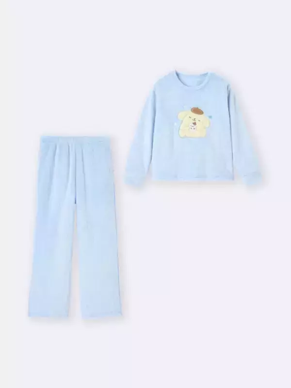 「GUから「ハローキティ＆ポムポムプリン」のコラボコレクション登場！スウェットやふわふわな“なりきり”ルームウェアが可愛い」の画像