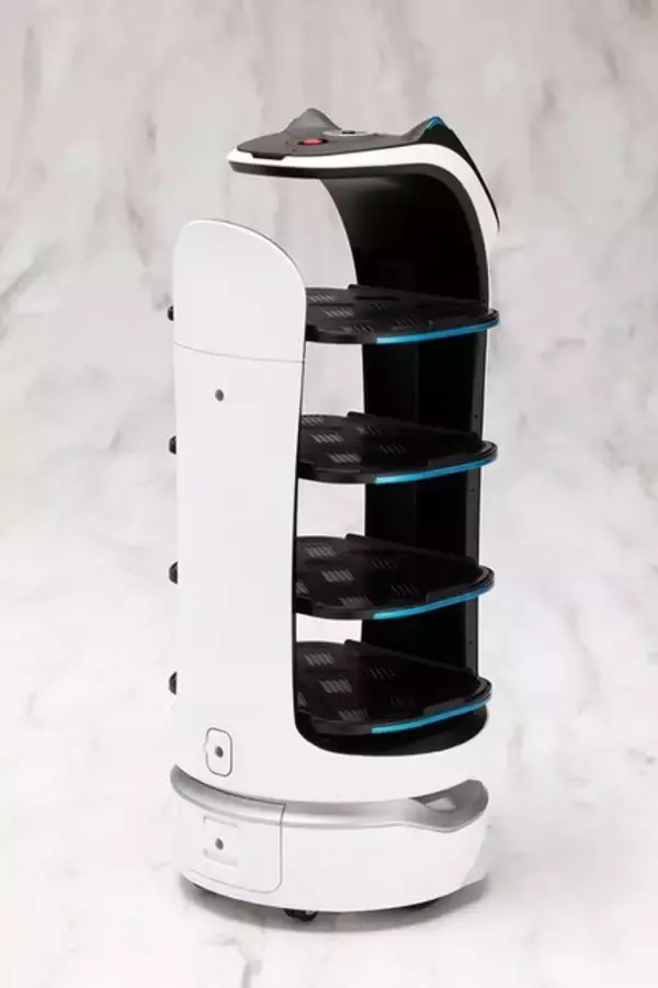 「ファミレスでお馴染み！ネコ型配膳ロボット「ベラボット」が大きめなサイズのプラモデルに」の画像