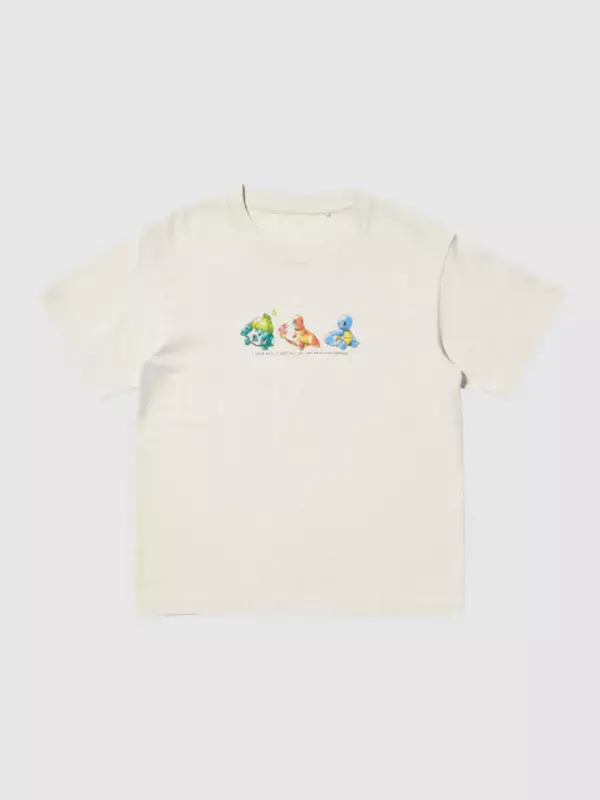 「ユニクロの『ポケモン』30周年UTコレクションがオシャレ！初代ピカチュウ、御三家、イーブイらを水彩アートとしてデザイン」の画像