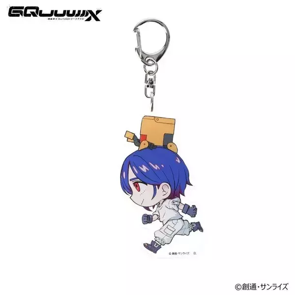 「可愛いデフォルメキャラが走る…！「ガンダム ジークアクス」より新グッズ発売―エンディングを切り取ったマチュとニャアンのアクリルスタンドも」の画像