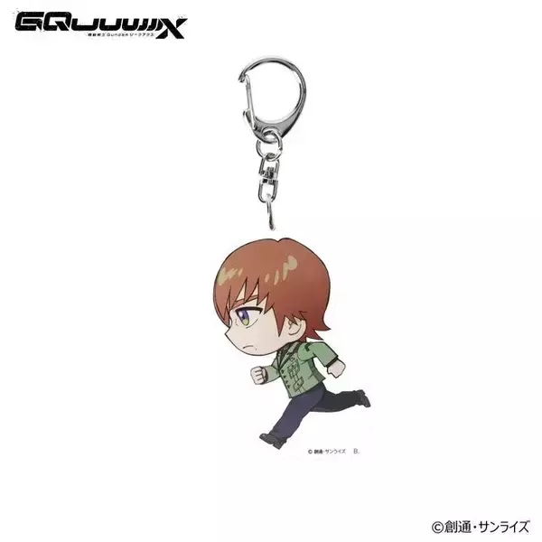 「可愛いデフォルメキャラが走る…！「ガンダム ジークアクス」より新グッズ発売―エンディングを切り取ったマチュとニャアンのアクリルスタンドも」の画像