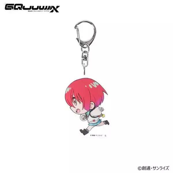 「可愛いデフォルメキャラが走る…！「ガンダム ジークアクス」より新グッズ発売―エンディングを切り取ったマチュとニャアンのアクリルスタンドも」の画像