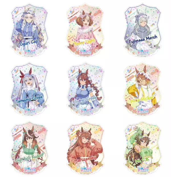 「オグリたちがメイド風のオリジナル衣装に！アニメ「ウマ娘 シングレ」キャラポップストアにて、限定描き下ろしグッズを展開」の画像