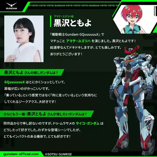 「「全世界“ガンダム”総選挙」中間結果の上位20機発表！「νガンダム」やSEED系、さらに「ジークアクス」からもランクイン」の画像