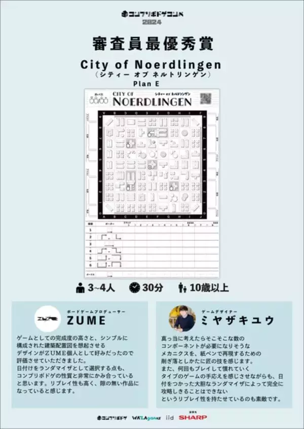 「「世に出てなかったかも…」陣取りボドゲ『シティー オブ ネルトリンゲン』制作者インタビュー！シンプルで奥深いルールの秘密に迫る【コンプリボドゲ最優秀賞作品】」の画像