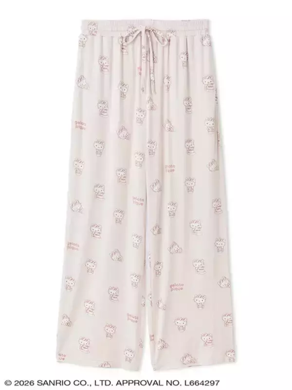 「ジェラート ピケから「ハローキティ＆シナモロール」のコラボコレクション登場！カーディガンやセットアップ、Tシャツなど豊富なデザイン」の画像