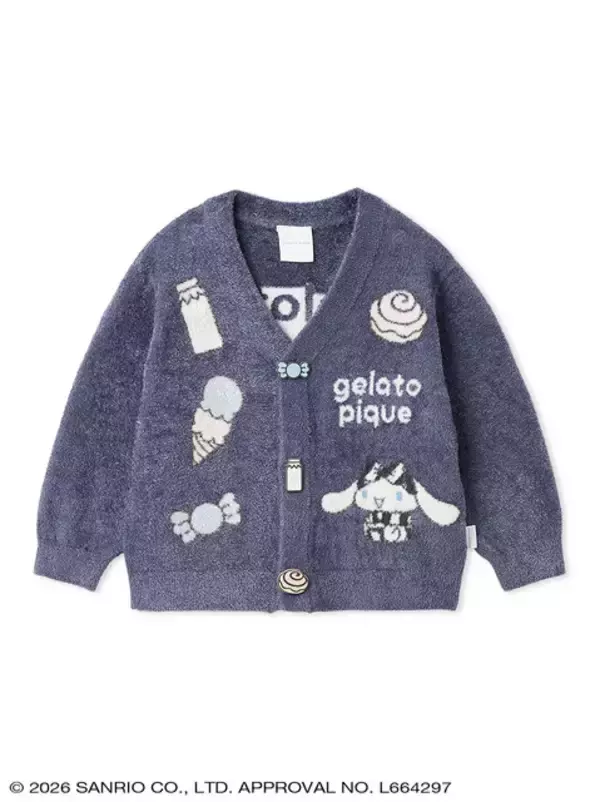 「ジェラート ピケから「ハローキティ＆シナモロール」のコラボコレクション登場！カーディガンやセットアップ、Tシャツなど豊富なデザイン」の画像