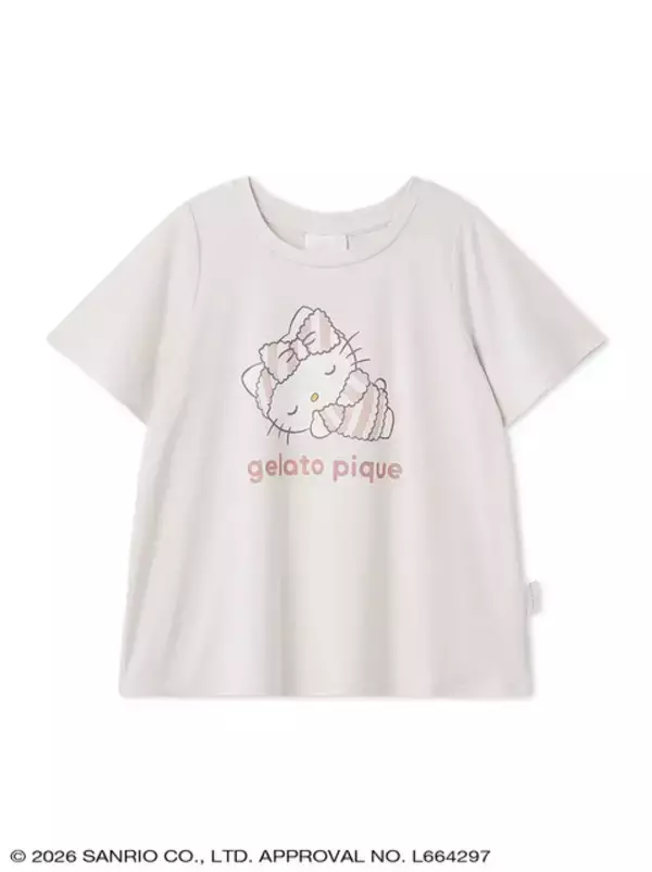 「ジェラート ピケから「ハローキティ＆シナモロール」のコラボコレクション登場！カーディガンやセットアップ、Tシャツなど豊富なデザイン」の画像