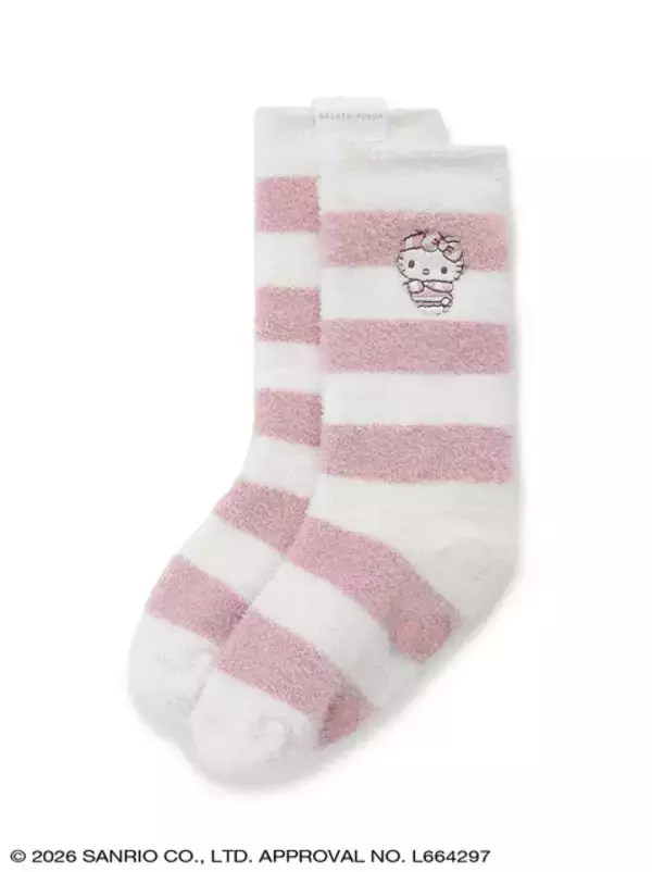 「ジェラート ピケから「ハローキティ＆シナモロール」のコラボコレクション登場！カーディガンやセットアップ、Tシャツなど豊富なデザイン」の画像