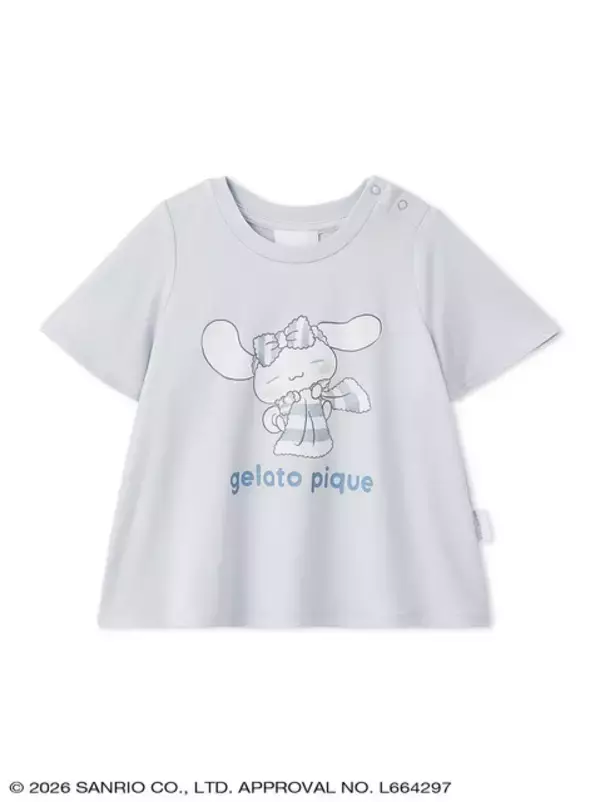 「ジェラート ピケから「ハローキティ＆シナモロール」のコラボコレクション登場！カーディガンやセットアップ、Tシャツなど豊富なデザイン」の画像