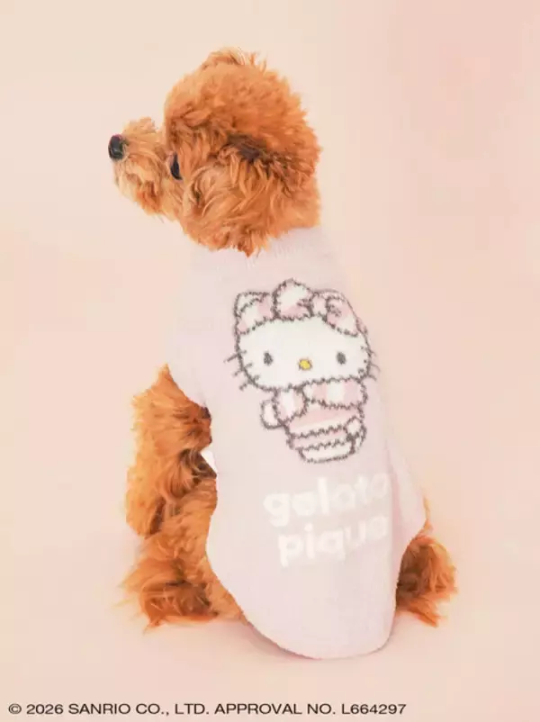 「ジェラート ピケから「ハローキティ＆シナモロール」のコラボコレクション登場！カーディガンやセットアップ、Tシャツなど豊富なデザイン」の画像