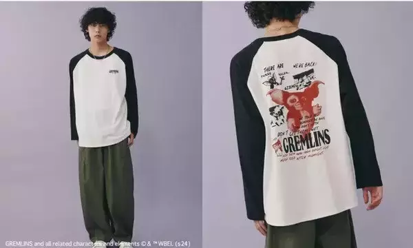 「映画「グレムリン」公開40周年にあわせて、秋冬アパレルが新登場！ギズモを精密に刺繍したスウェットやトレーナーなど性別を問わないデザイン」の画像