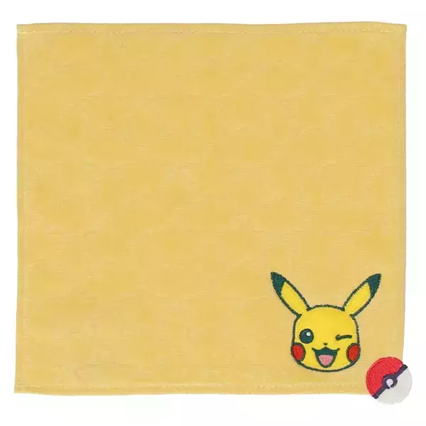 「ピカチュウ、イーブイなどが可愛くデザイン！『ポケモン』新作ハンカチが販売中―アップリケ刺繡のタオルハンカチも」の画像