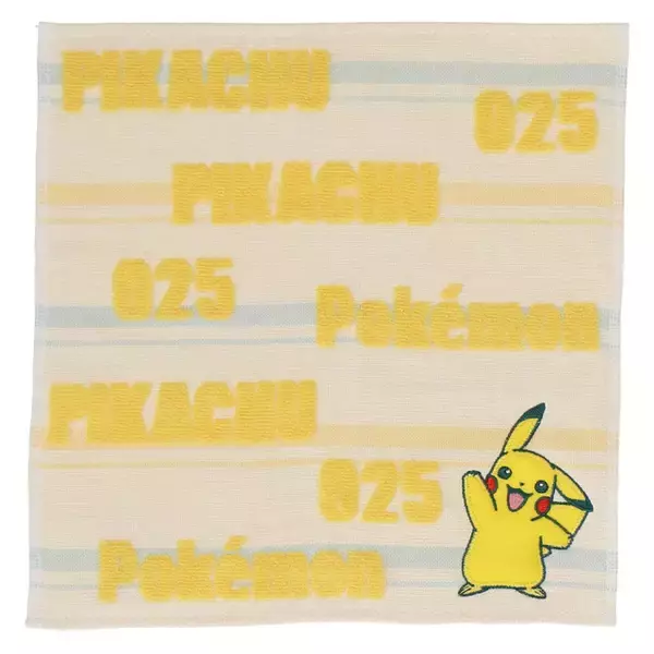 「ピカチュウ、イーブイなどが可愛くデザイン！『ポケモン』新作ハンカチが販売中―アップリケ刺繡のタオルハンカチも」の画像