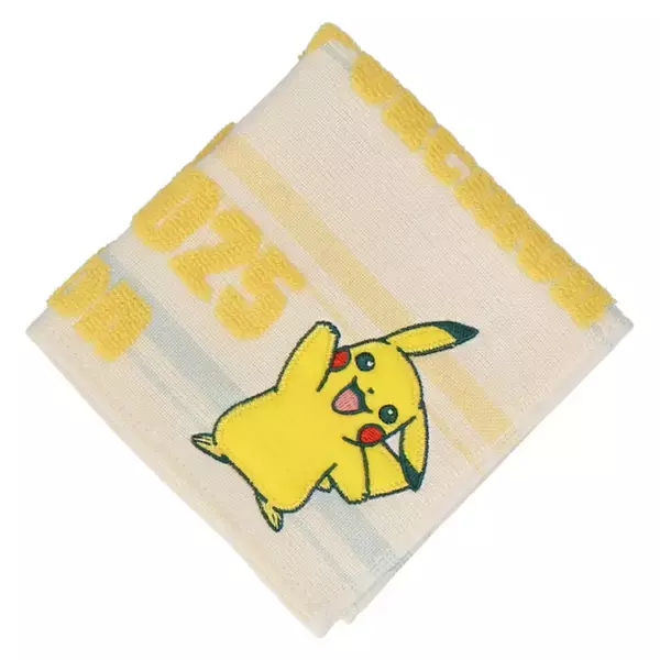 「ピカチュウ、イーブイなどが可愛くデザイン！『ポケモン』新作ハンカチが販売中―アップリケ刺繡のタオルハンカチも」の画像