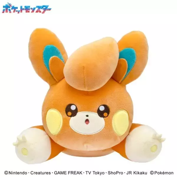 「『ポケモン』「パモ」の背中に腕が置ける…！デスクワークを支える、可愛くて便利な腕枕ぬいぐるみが予約受付開始」の画像
