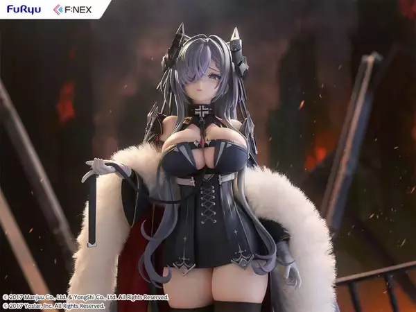 「リアルファー仕様の豪華な衣装が、威厳と気品を際立たせる！『アズレン』より「アウグスト・フォン・パーセヴァル」が存在感ある1/6スケールで立体化」の画像