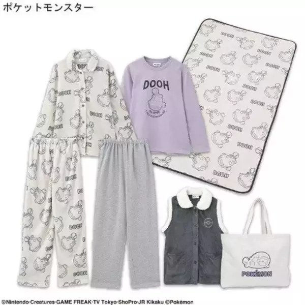 「「ポケモン」アベイル福袋が12月2日12時よりオンラインで予約販売開始！ブラッキーやコダックなどをデザインしたアパレル5点セット全6商品」の画像