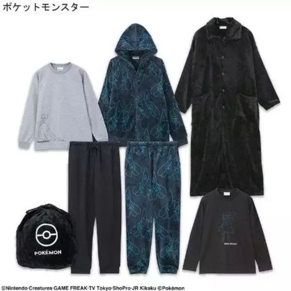 「「ポケモン」アベイル福袋が12月2日12時よりオンラインで予約販売開始！ブラッキーやコダックなどをデザインしたアパレル5点セット全6商品」の画像