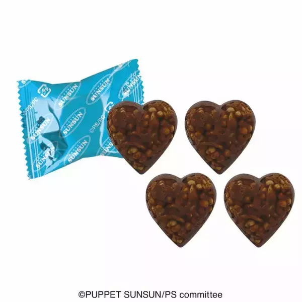 「「パペットスンスン」チョコレート7商品がどれも可愛い！スンスンを中心に、ノンノンやゾンゾンをプリントしたチョコ缶など」の画像