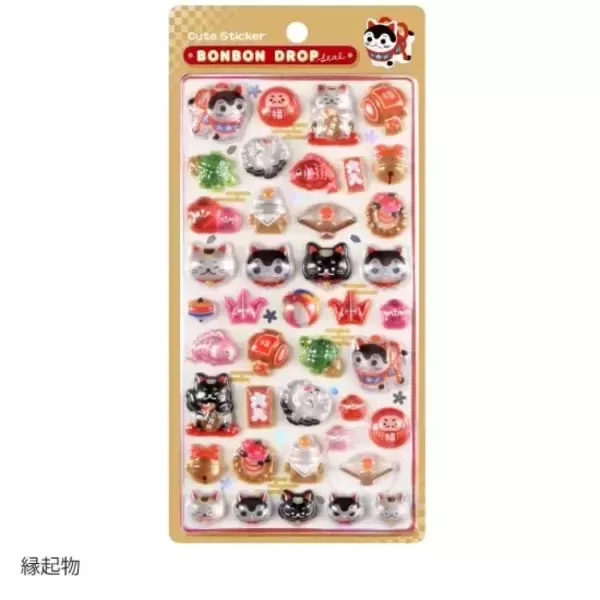 「ボンボンドロップシールより和柄、churukiraシリーズなど全28柄が再販！1月21日以降より順次入荷」の画像