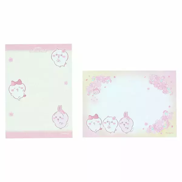 「ちいかわマーケット3月13日発売の新商品をチェック！ お花見ピンク＆夜桜ブルーでかわいい文房具がズラリ」の画像