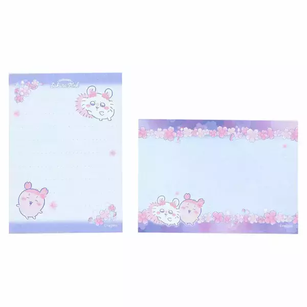 「ちいかわマーケット3月13日発売の新商品をチェック！ お花見ピンク＆夜桜ブルーでかわいい文房具がズラリ」の画像