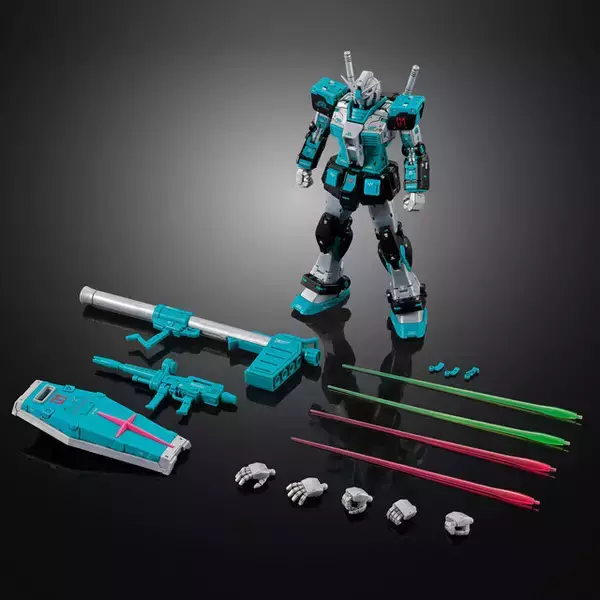 「“長ネギカラー”のビーム・サーベル！初音ミクコラボ仕様のRGガンプラ「ガンダム Ver.2.0」「ザクII」がプレバンで抽選販売」の画像
