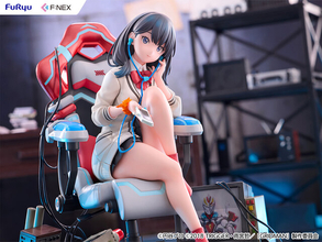 「グリッドマン」より「宝多六花」新作フィギュアが予約開始！ゲーミングチェアに座ってリラックスした様子が可愛い