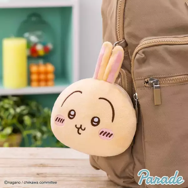 「「ちいかわ」おかおがキュートな「ぬいぐるみパスケースポーチ」全8種がプライズに！一緒におでかけできる便利なリール付き」の画像