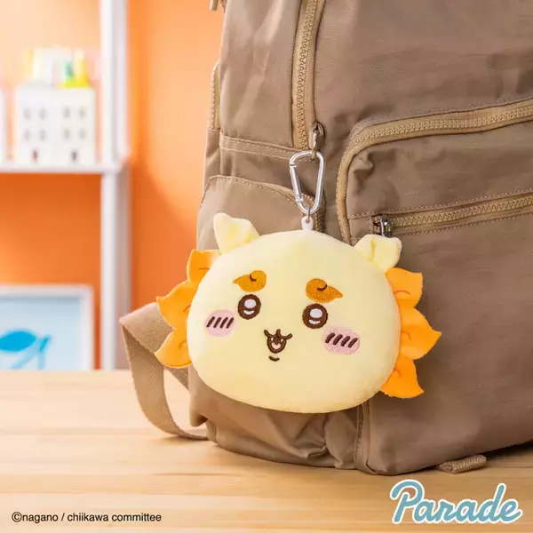 「「ちいかわ」おかおがキュートな「ぬいぐるみパスケースポーチ」全8種がプライズに！一緒におでかけできる便利なリール付き」の画像
