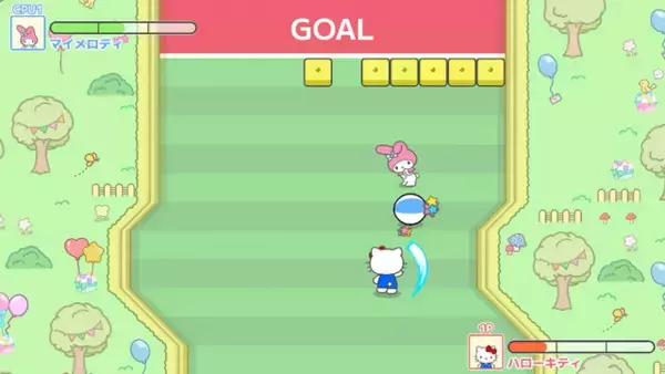 「ハローキティやシナモロールが熱戦！新作『サンリオキャラクターズ スマッシュフェスタ！』は“テニス×ホッケー×ブロック崩し”な対戦スポーツゲーム」の画像
