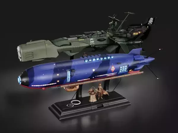 「女海賊エメラルダスの宇宙海賊船「クイーン・エメラルダス号」が立体化！発光・音声ギミック盛りだくさん、全長約84.5cmの大迫力モデル」の画像