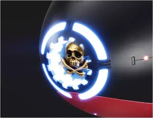 「女海賊エメラルダスの宇宙海賊船「クイーン・エメラルダス号」が立体化！発光・音声ギミック盛りだくさん、全長約84.5cmの大迫力モデル」の画像