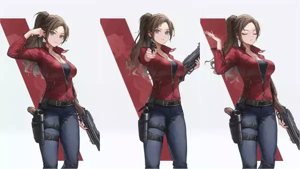 「『バイオ』「エイダ」のチャイナ服に「ジル」のボディスーツも！『勝利の女神：NIKKE』で活躍する姿や射撃姿勢を激写【フォトレポ】」の画像