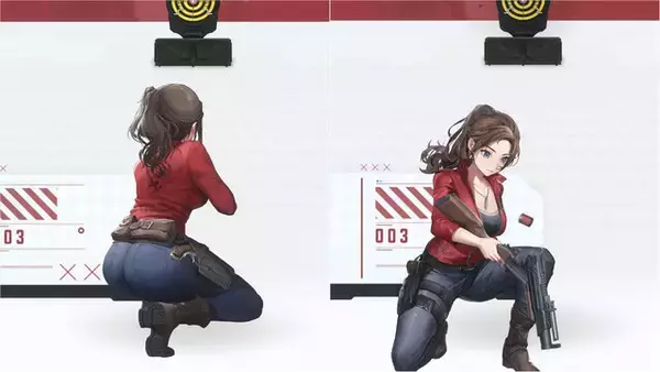 「『バイオ』「エイダ」のチャイナ服に「ジル」のボディスーツも！『勝利の女神：NIKKE』で活躍する姿や射撃姿勢を激写【フォトレポ】」の画像