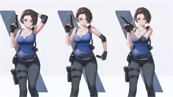 「『バイオ』「エイダ」のチャイナ服に「ジル」のボディスーツも！『勝利の女神：NIKKE』で活躍する姿や射撃姿勢を激写【フォトレポ】」の画像