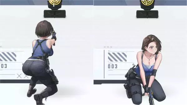 「『バイオ』「エイダ」のチャイナ服に「ジル」のボディスーツも！『勝利の女神：NIKKE』で活躍する姿や射撃姿勢を激写【フォトレポ】」の画像