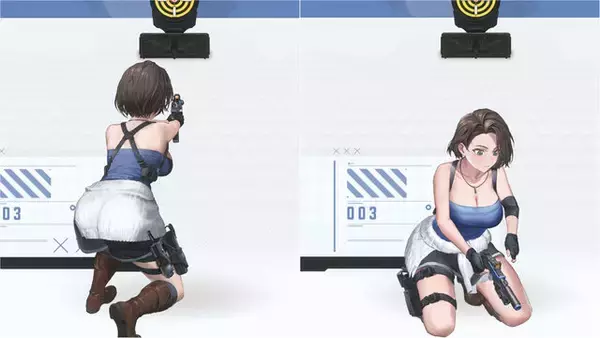 「『バイオ』「エイダ」のチャイナ服に「ジル」のボディスーツも！『勝利の女神：NIKKE』で活躍する姿や射撃姿勢を激写【フォトレポ】」の画像