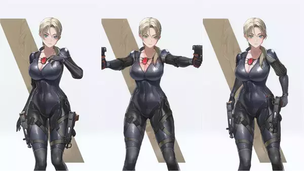 「『バイオ』「エイダ」のチャイナ服に「ジル」のボディスーツも！『勝利の女神：NIKKE』で活躍する姿や射撃姿勢を激写【フォトレポ】」の画像