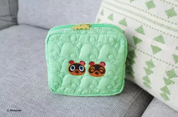「『あつまれ どうぶつの森』まめきち&つぶきち刺繡ポーチが便利！タンブラーはとたけけはじめキャラ勢揃いデザインと、”喫茶ハトの巣”を用意」の画像