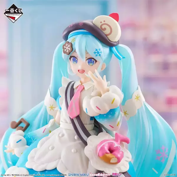 「「雪ミク」新作一番くじの全ラインナップ公開！KEI氏描き下ろしの「2026年Ver.」フィギュアや、歴代雪ミクも大集合」の画像