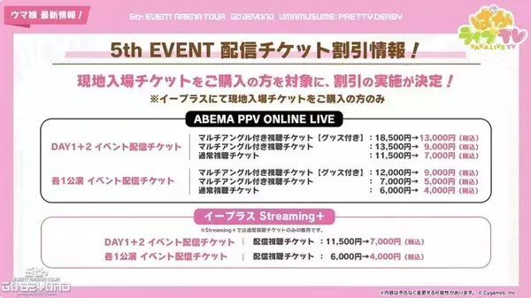 「『ウマ娘』5th EVENT、「第3公演 -YELL-」及び「第4公演 -NEW GATE-」詳細が公開！出走者情報も続々」の画像