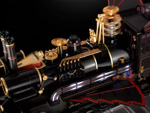 「映画「BACK TO THE FUTURE Part III」のクライマックスが蘇る！蒸気機関車型タイムマシン「TIME TRAIN」が超精巧に立体化」の画像